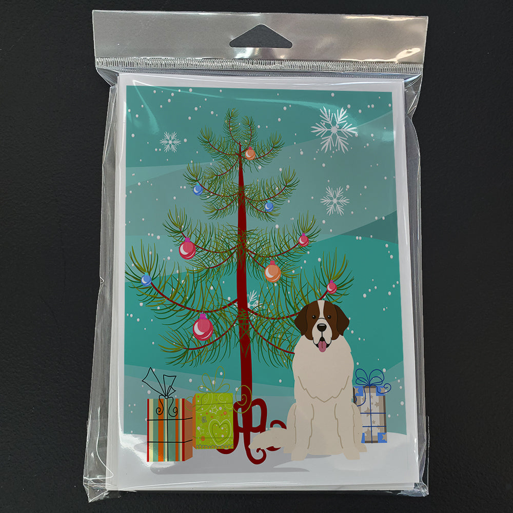 Merry Christmas Tree Moscow Watchdog Greeting Cards Pack of 8
