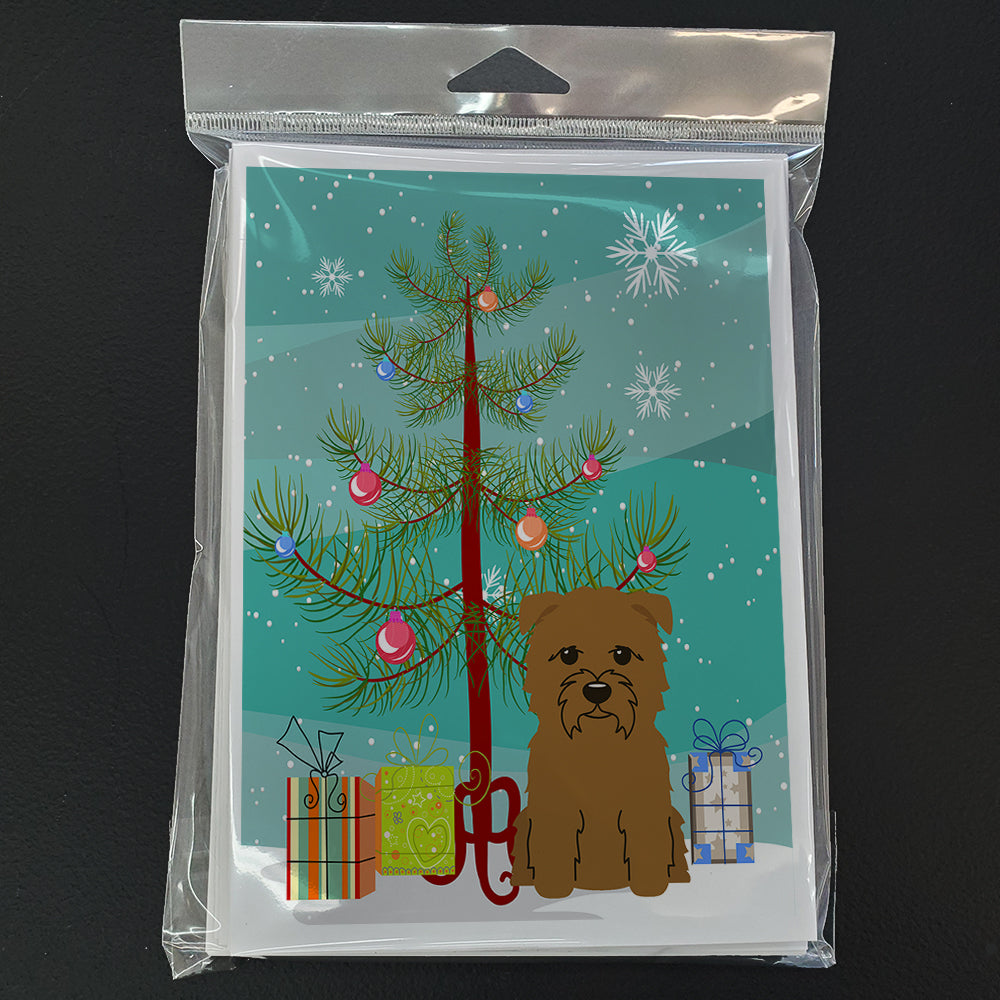 Merry Christmas Tree Glen of Imal Tan Greeting Cards Pack of 8