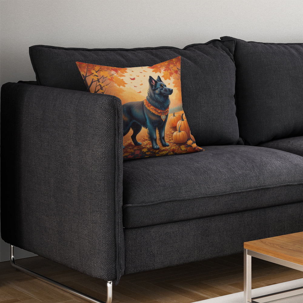 Belgian Sheepdog Fall Throw Pillow