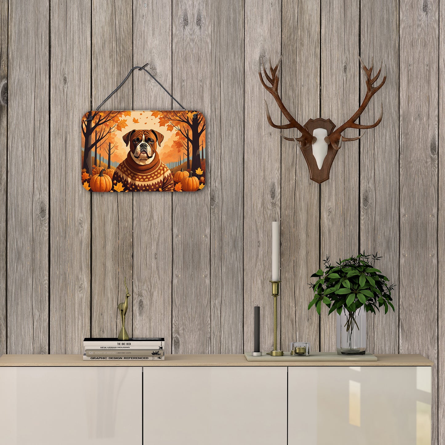 Boxer Fall Wall or Door Hanging Prints