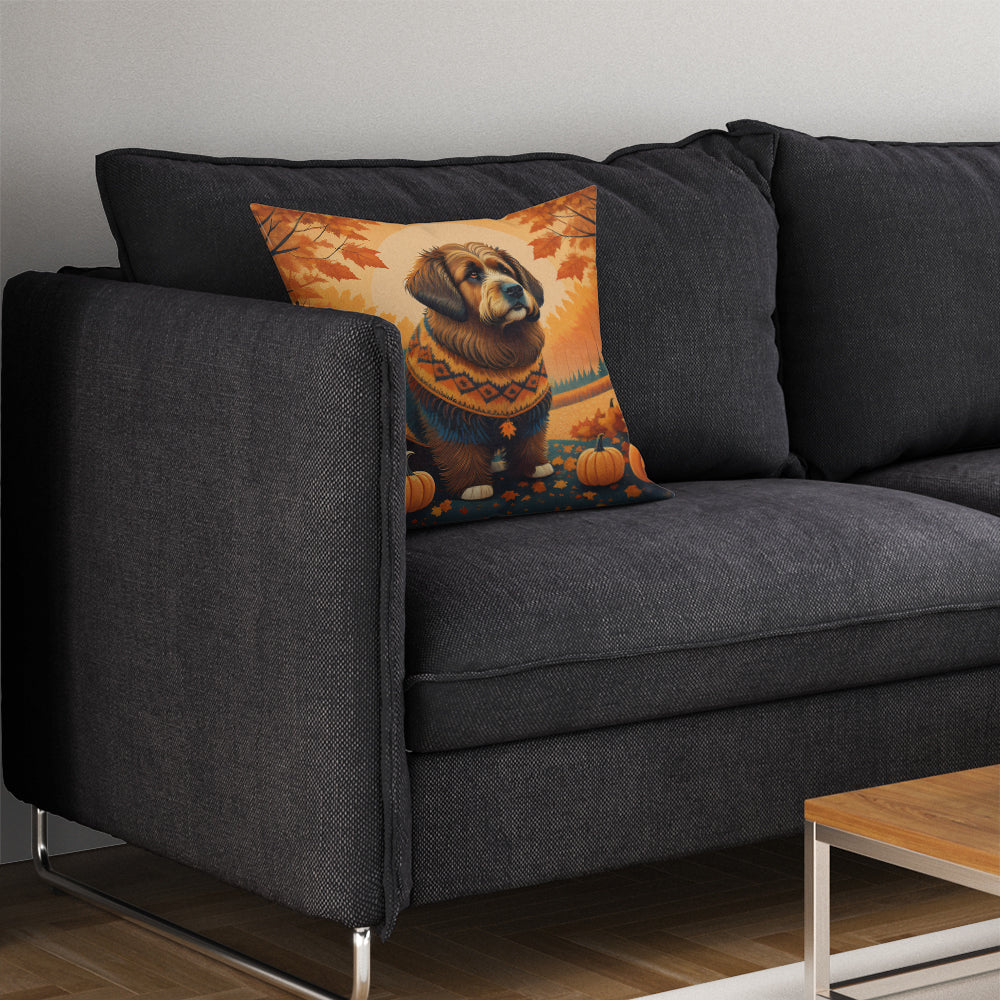 Briard Fall Throw Pillow