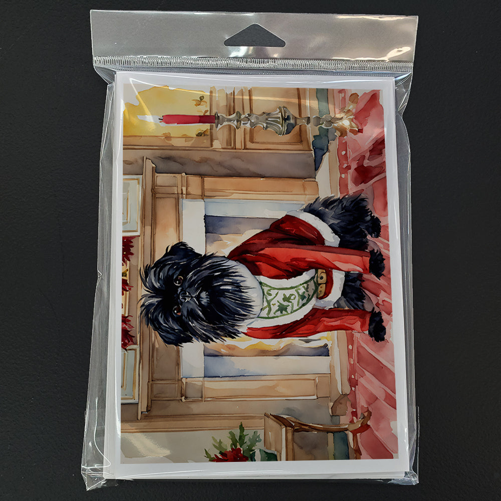 Affenpinscher Christmas Greeting Cards Pack of 8