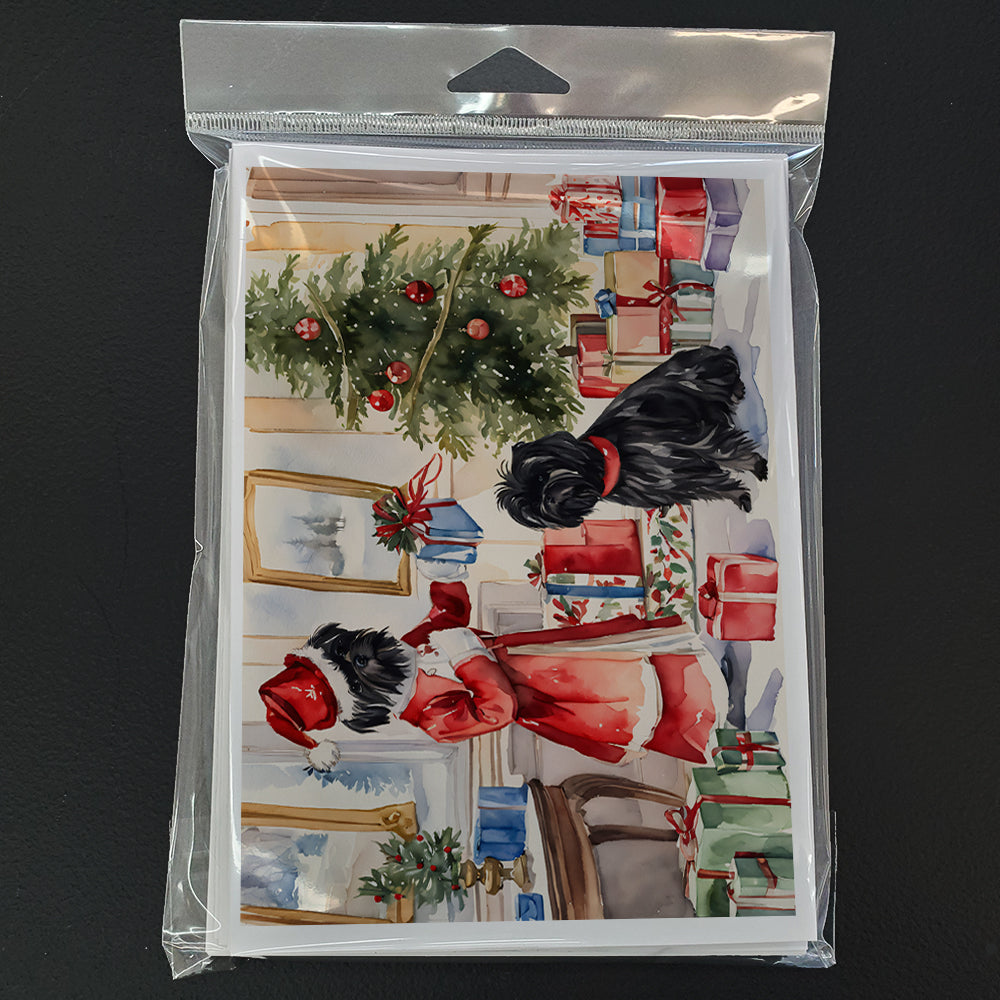 Affenpinscher Christmas Greeting Cards Pack of 8