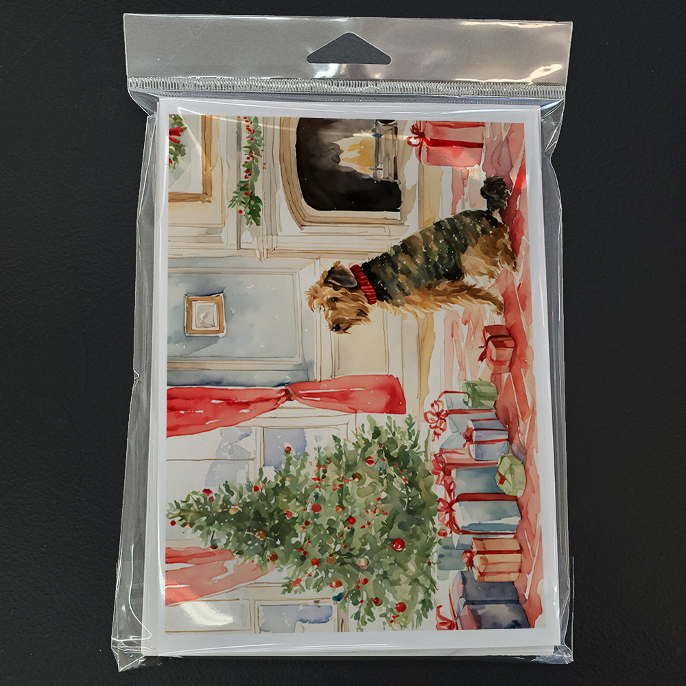Airedale Terrier Christmas Greeting Cards Pack of 8