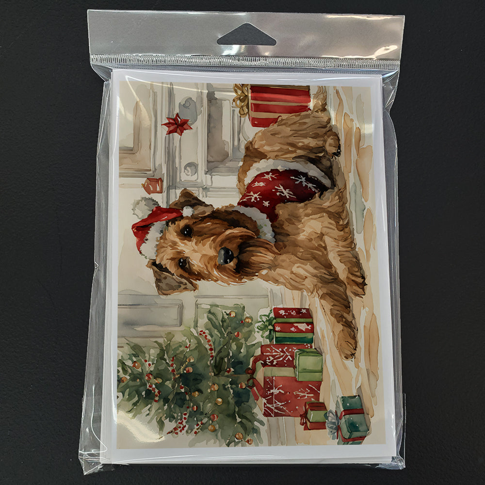 Airedale Terrier Christmas Greeting Cards Pack of 8