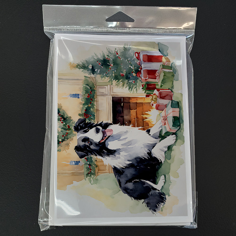 Border Collie Christmas Greeting Cards Pack of 8