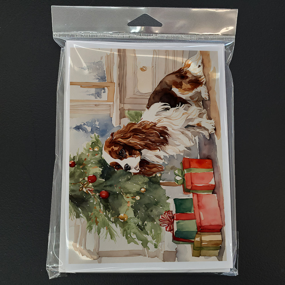 Cavalier Spaniel Christmas Greeting Cards Pack of 8