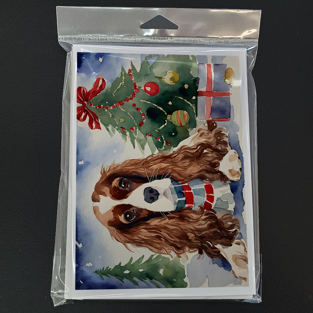 Cavalier Spaniel Christmas Greeting Cards Pack of 8