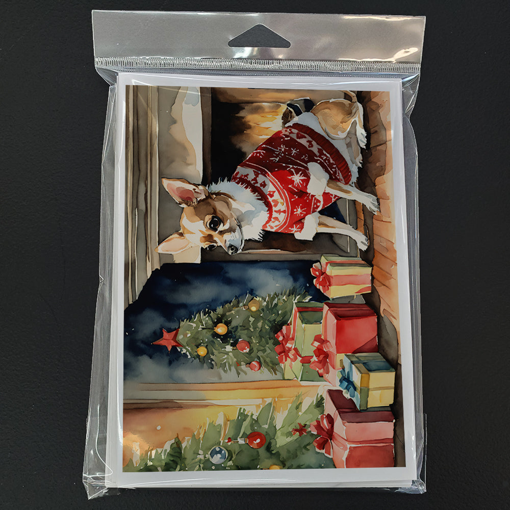 Chihuahua Christmas Greeting Cards Pack of 8
