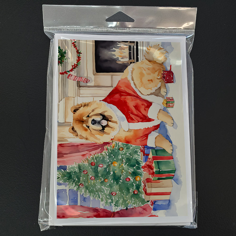 Chow Chow Christmas Greeting Cards Pack of 8
