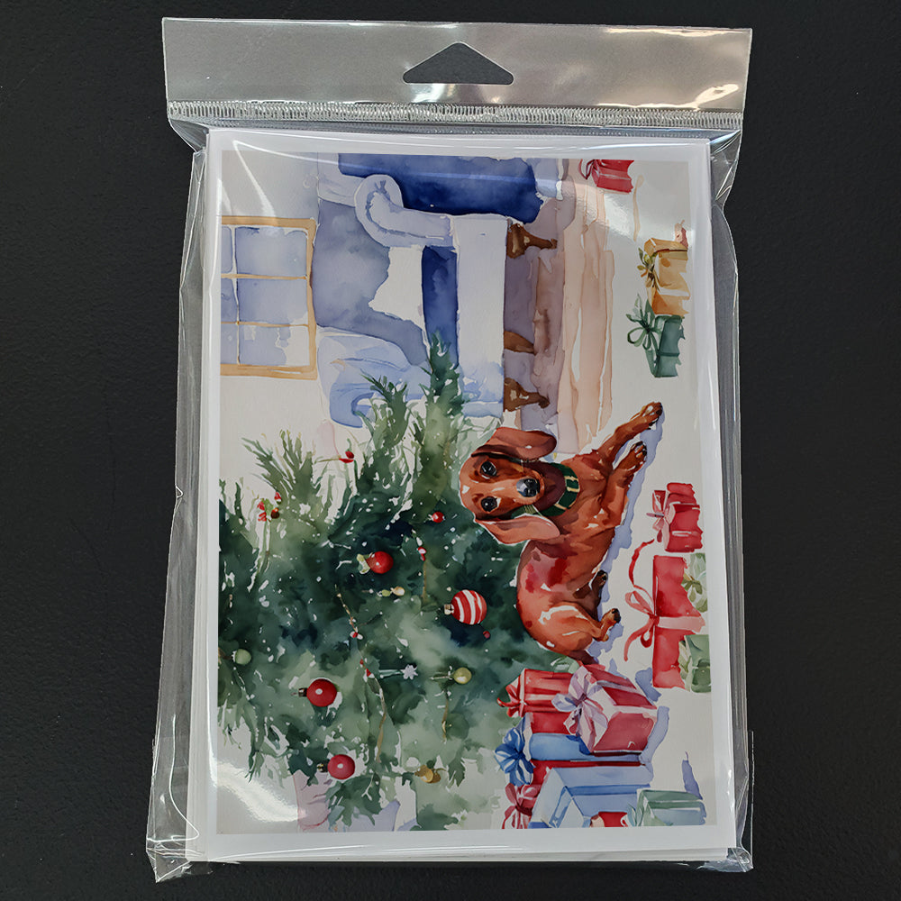 Dachshund Christmas Greeting Cards Pack of 8