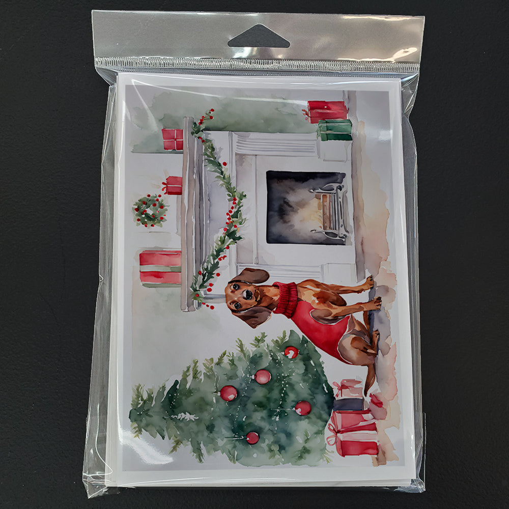 Dachshund Christmas Greeting Cards Pack of 8