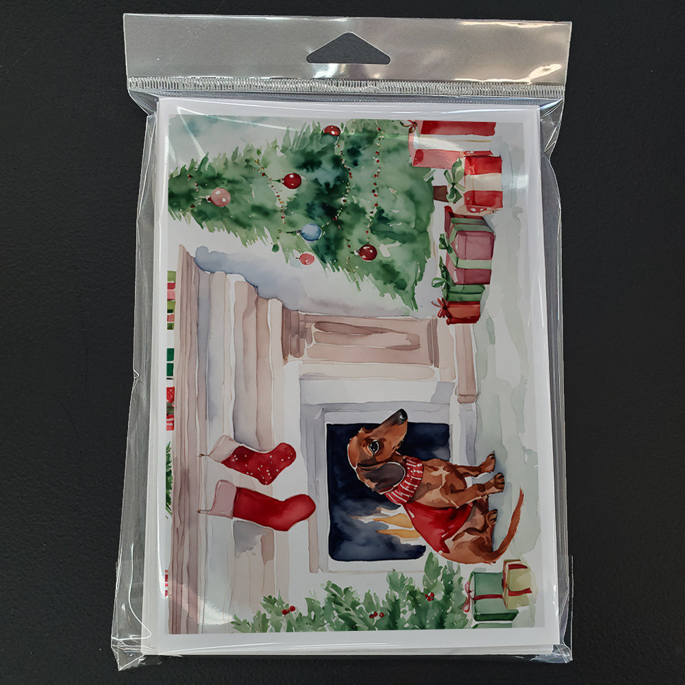 Dachshund Christmas Greeting Cards Pack of 8