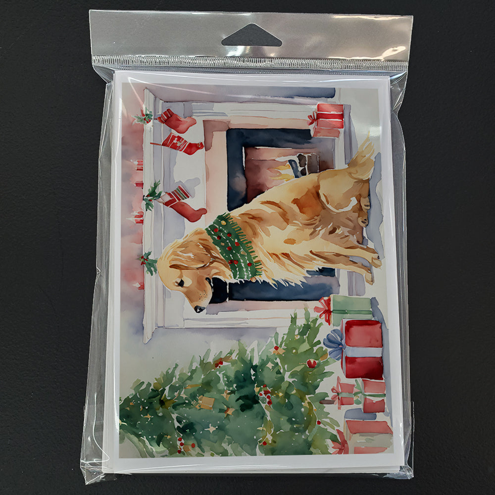 Golden Retriever Christmas Greeting Cards Pack of 8