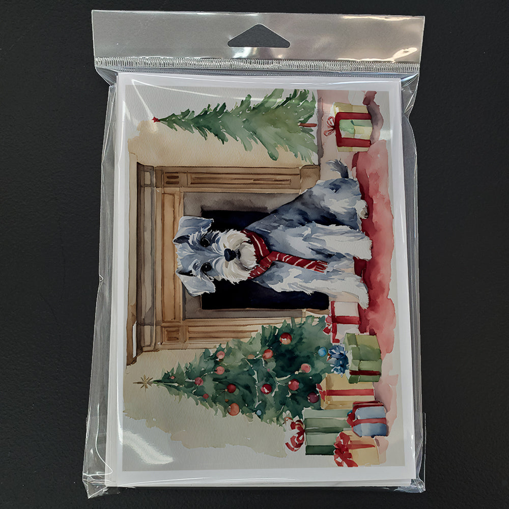 Schnauzer Christmas Greeting Cards Pack of 8
