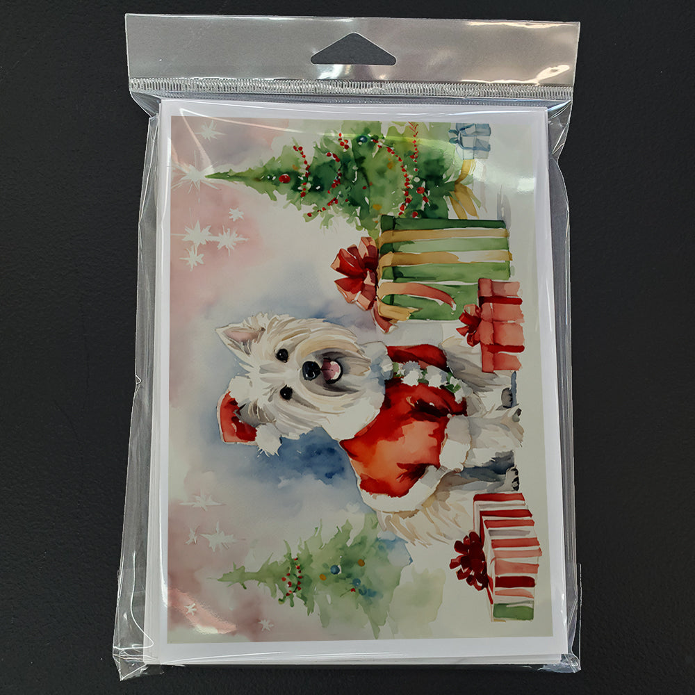 Westie Christmas Greeting Cards Pack of 8
