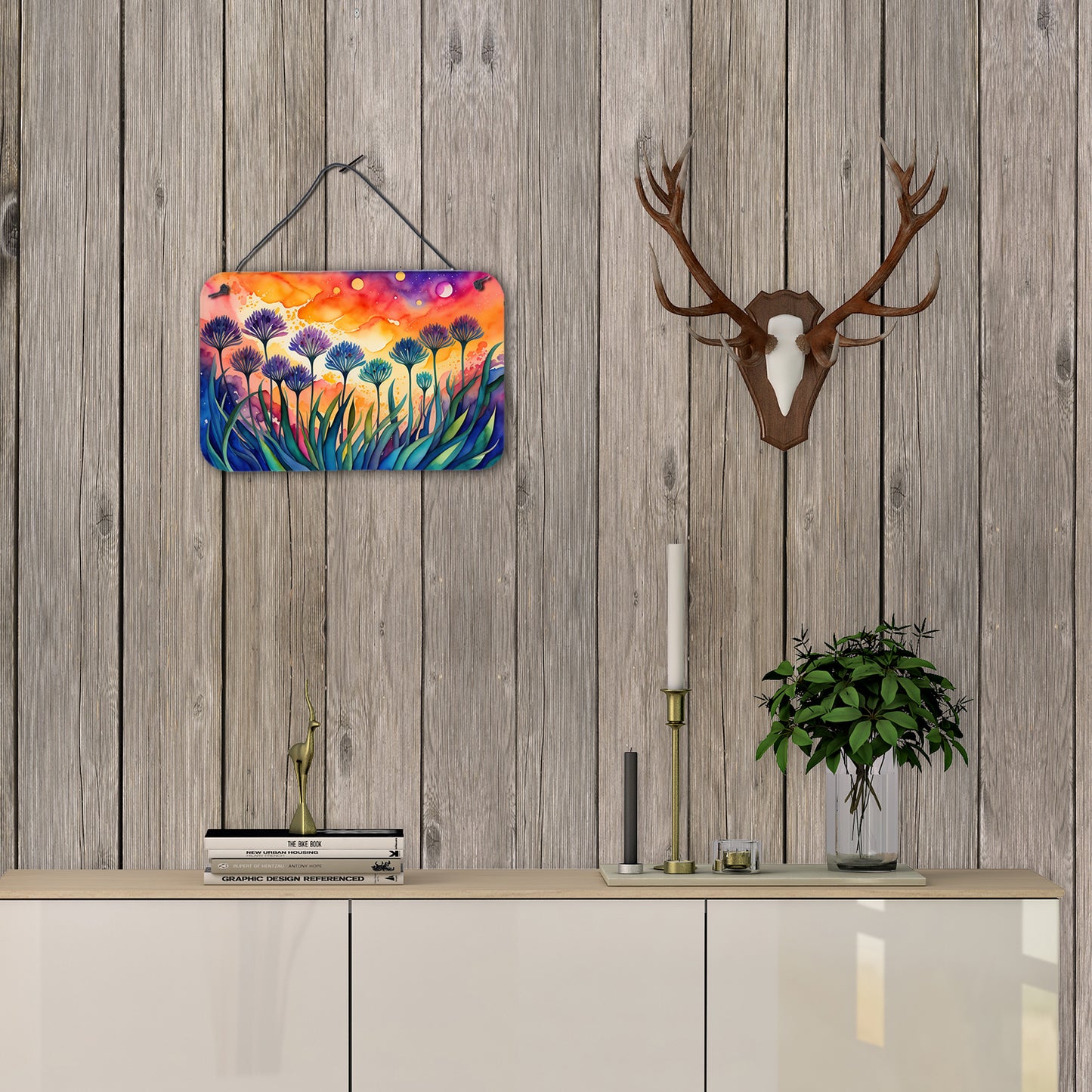 Agapanthus in Color Wall or Door Hanging Prints