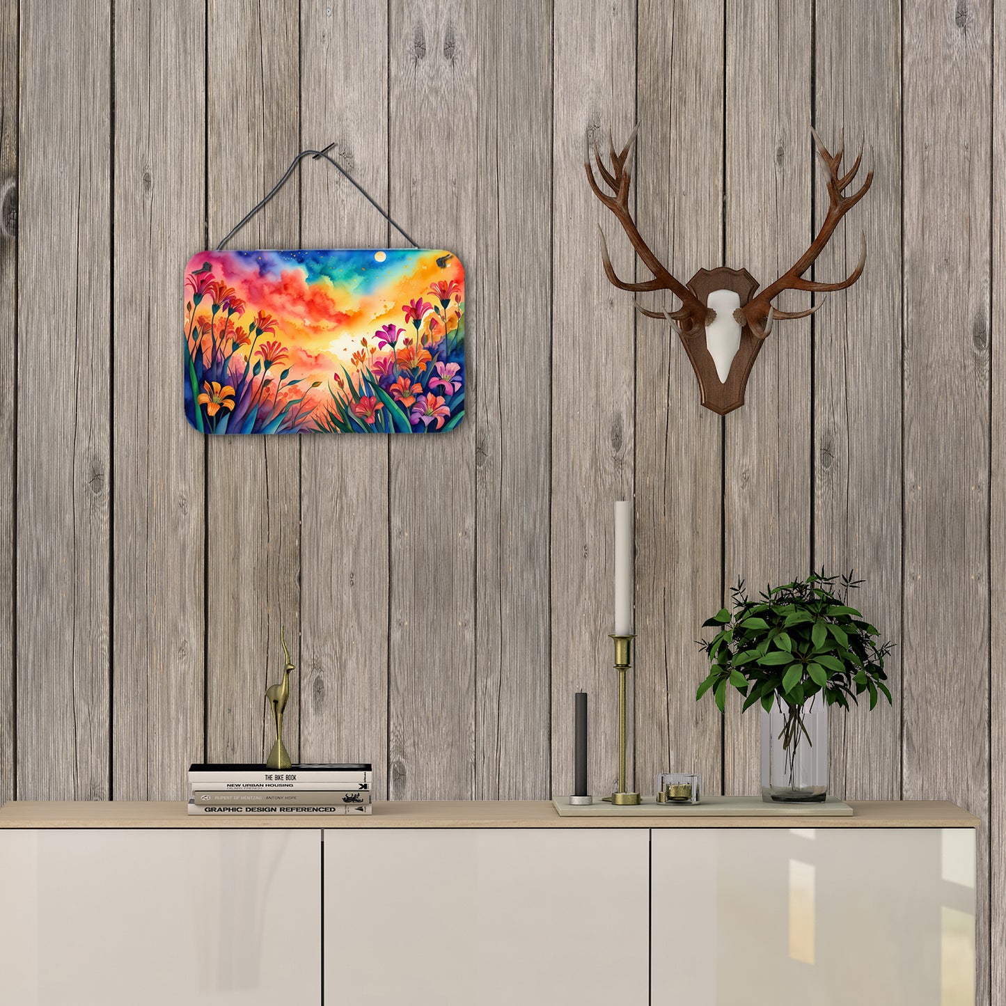 Alstroemerias in Color Wall or Door Hanging Prints