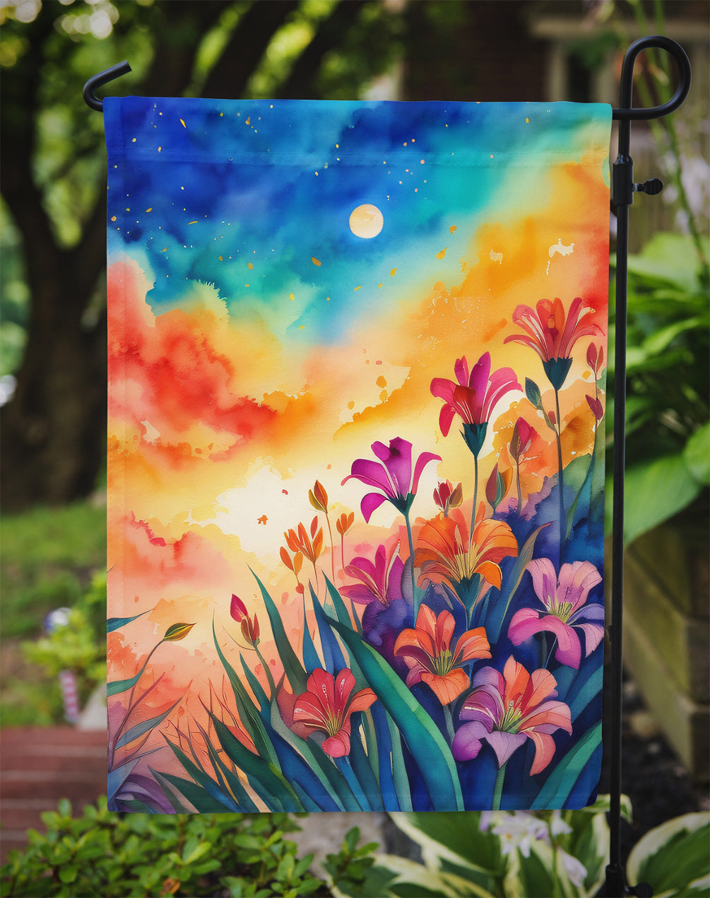 Alstroemerias in Color Garden Flag