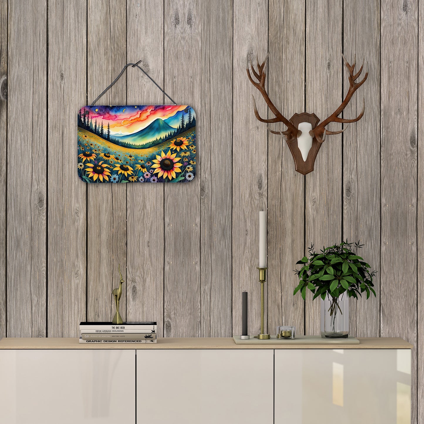 Black-eyed Susans in Color Wall or Door Hanging Prints