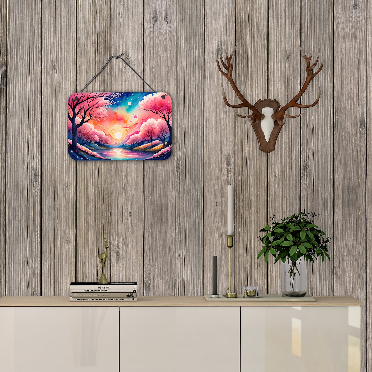 Cherry Blossom in Color Wall or Door Hanging Prints