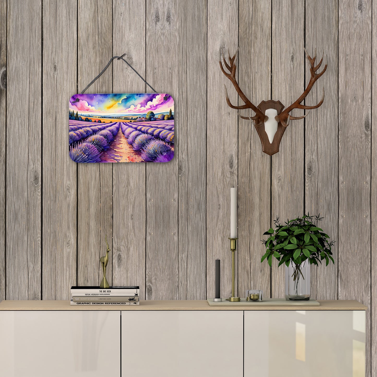 English Lavender in Color Wall or Door Hanging Prints