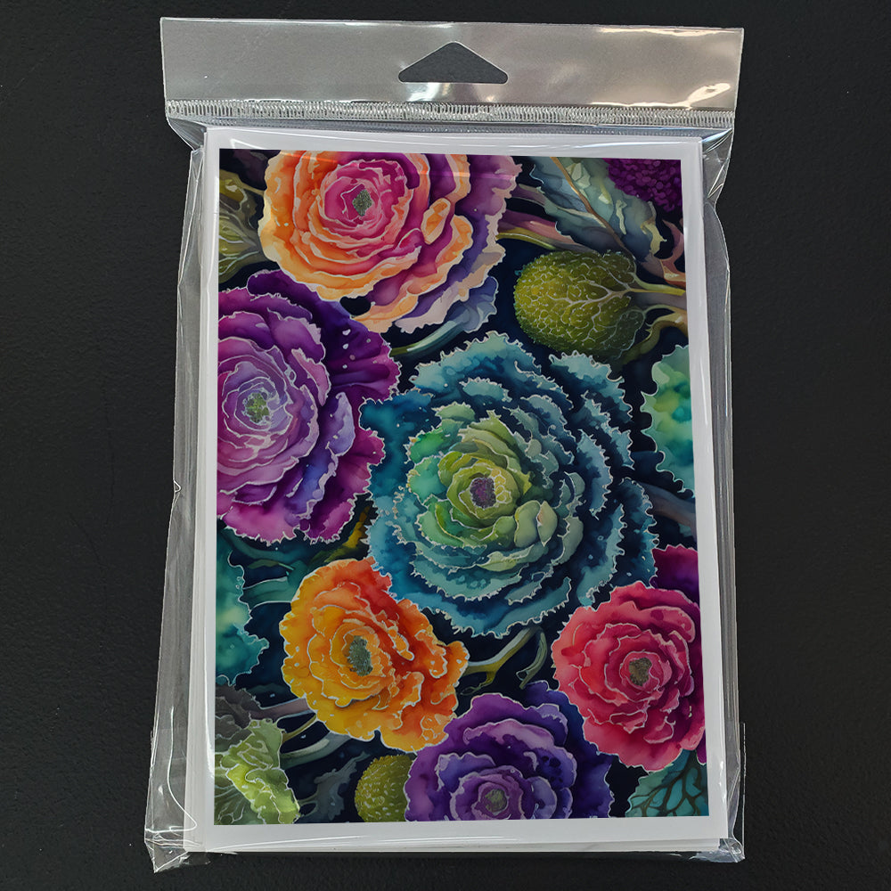 Ornamental Kale in Color Greeting Cards Pack of 8