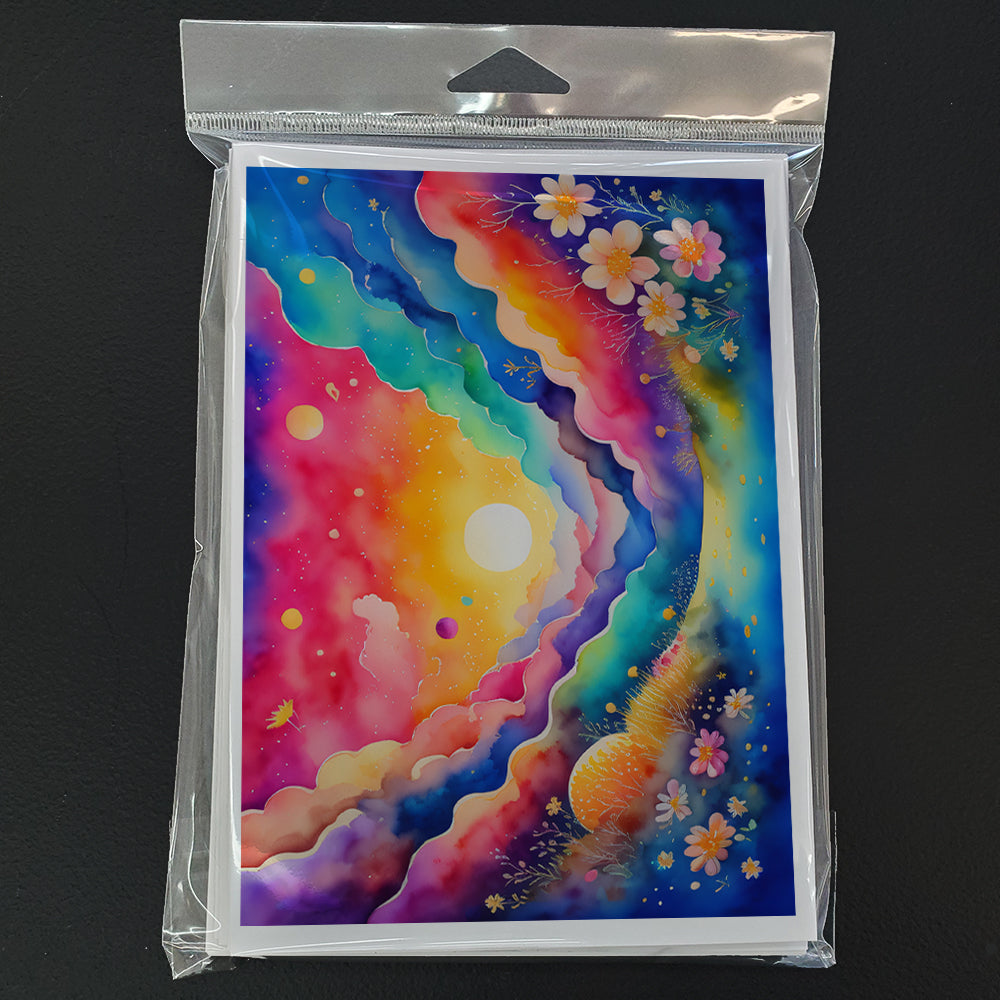 Stock, or Gillyflower in Color Greeting Cards Pack of 8