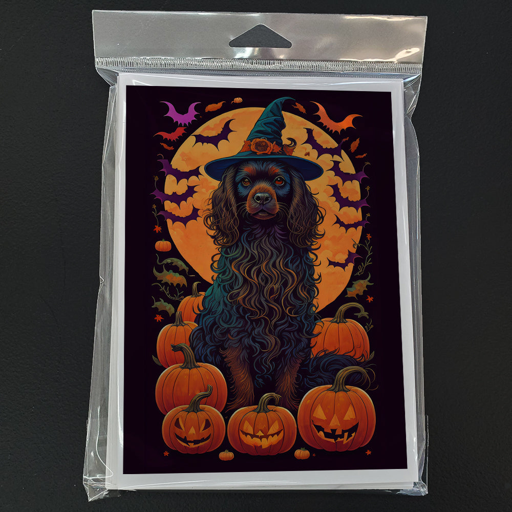 Boykin Spaniel Witchy Halloween Greeting Cards Pack of 8