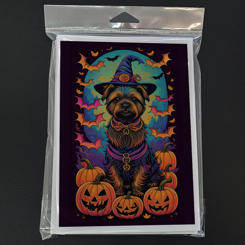 Cairn Terrier Witchy Halloween Greeting Cards Pack of 8