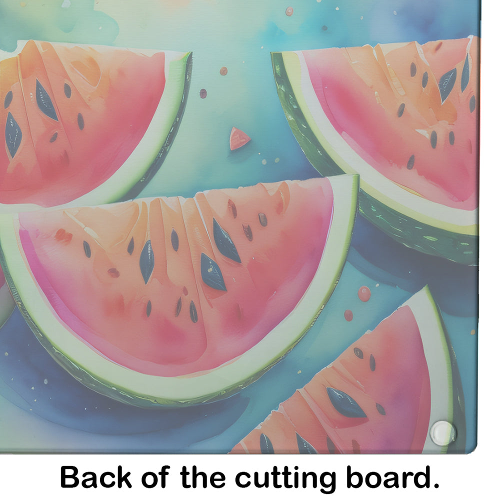 Colorful Watermelons Glass Cutting Board