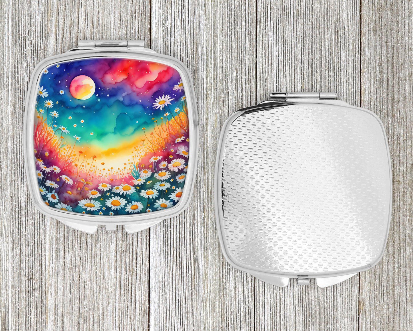 Colorful Daisies Compact Mirror