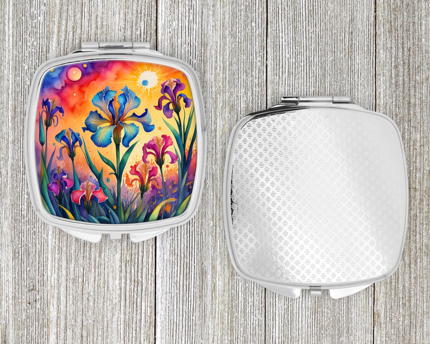 Colorful Iris Compact Mirror