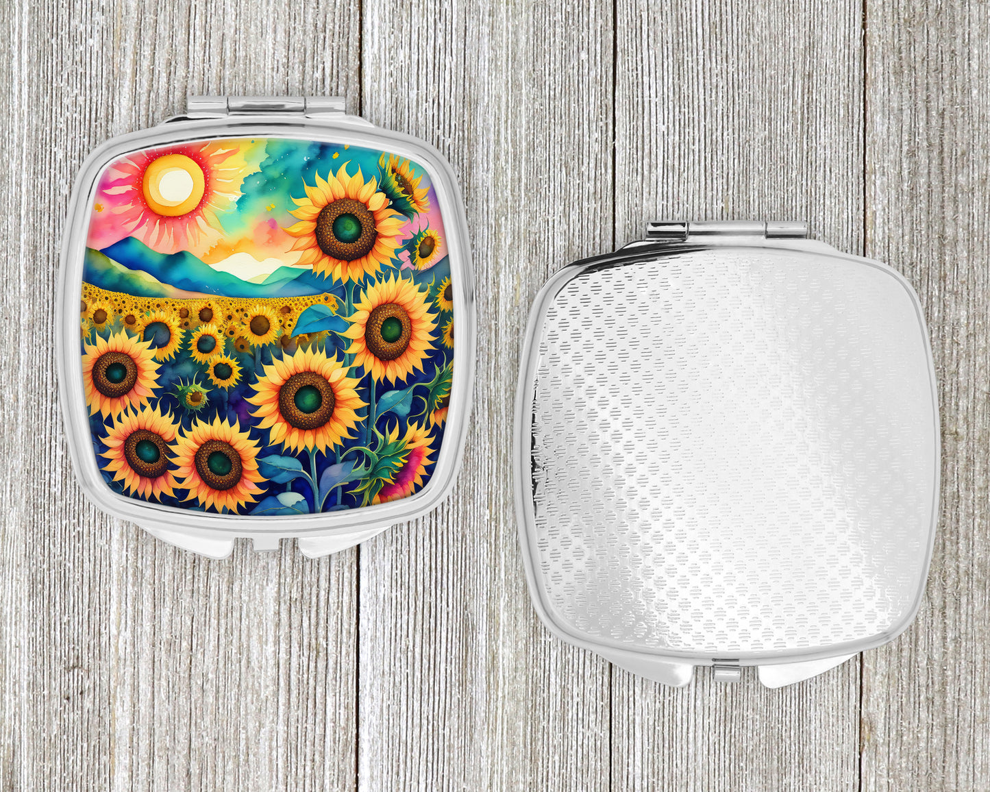 Colorful Sunflowers Compact Mirror