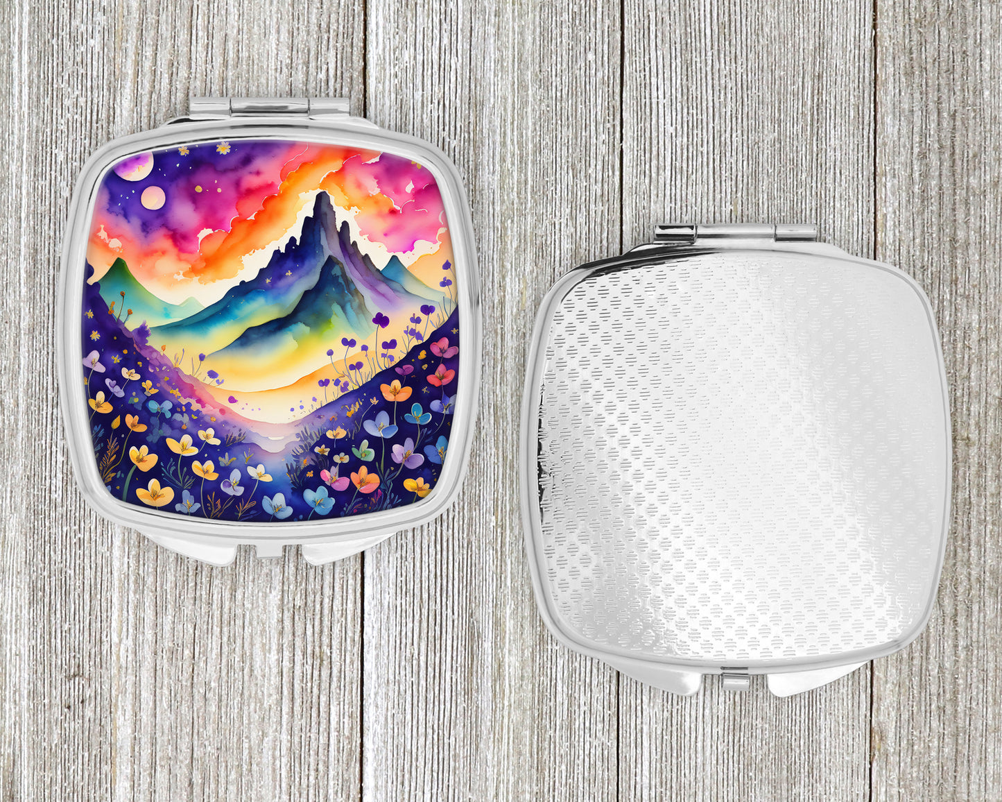 Colorful Violets Compact Mirror