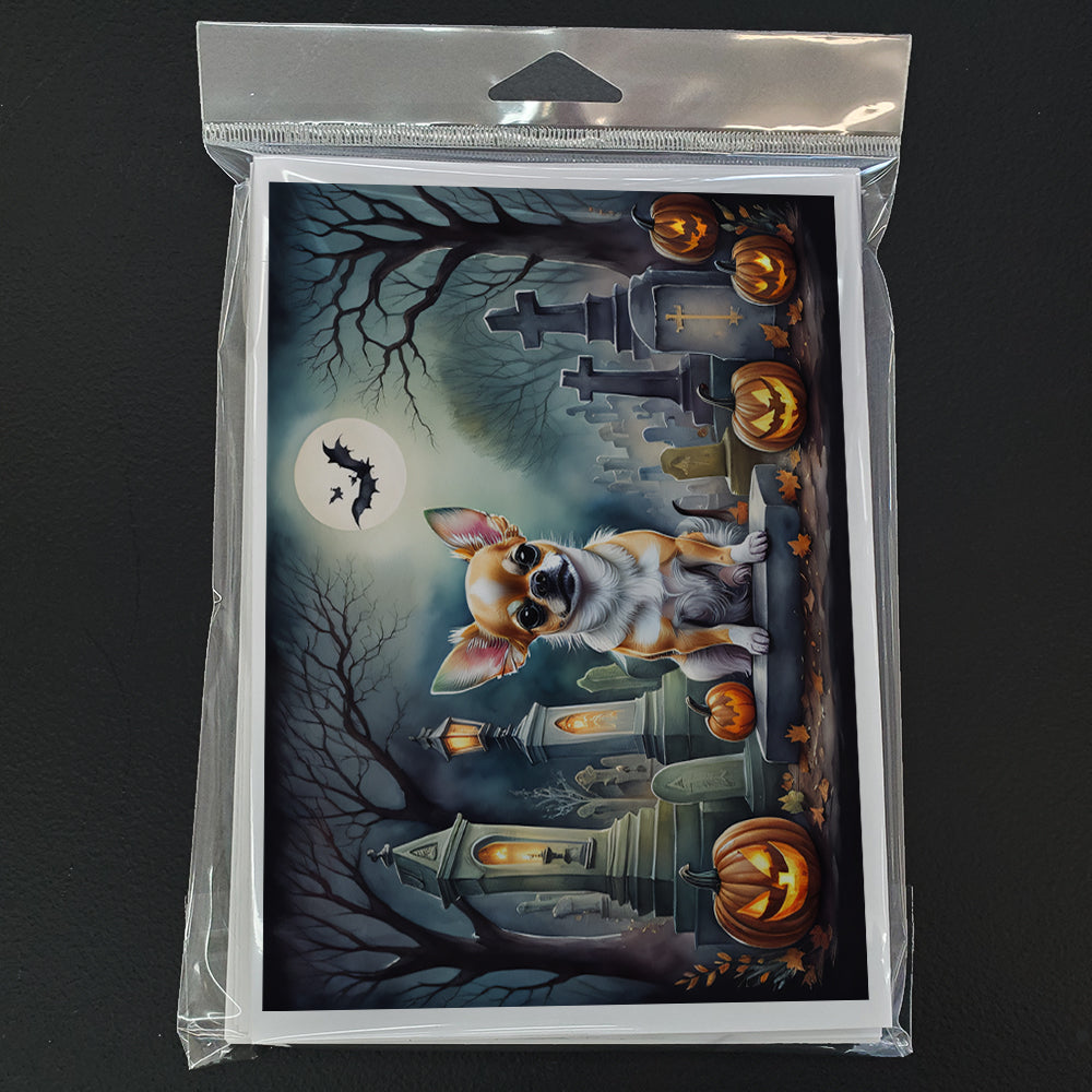 Chihuahua Spooky Halloween Greeting Cards Pack of 8