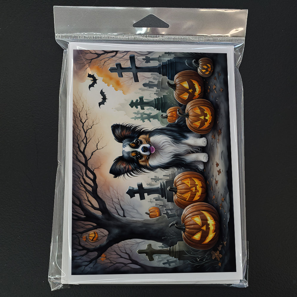 Papillon Spooky Halloween Greeting Cards Pack of 8