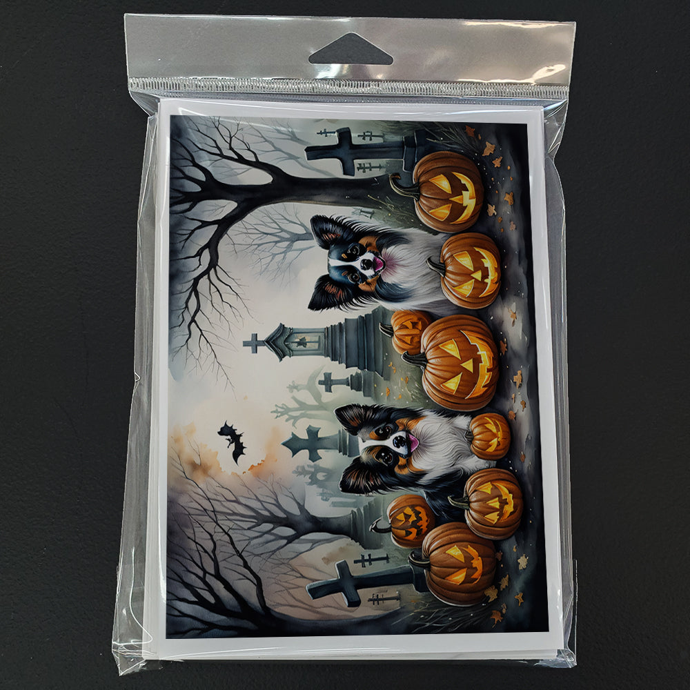 Papillon Spooky Halloween Greeting Cards Pack of 8