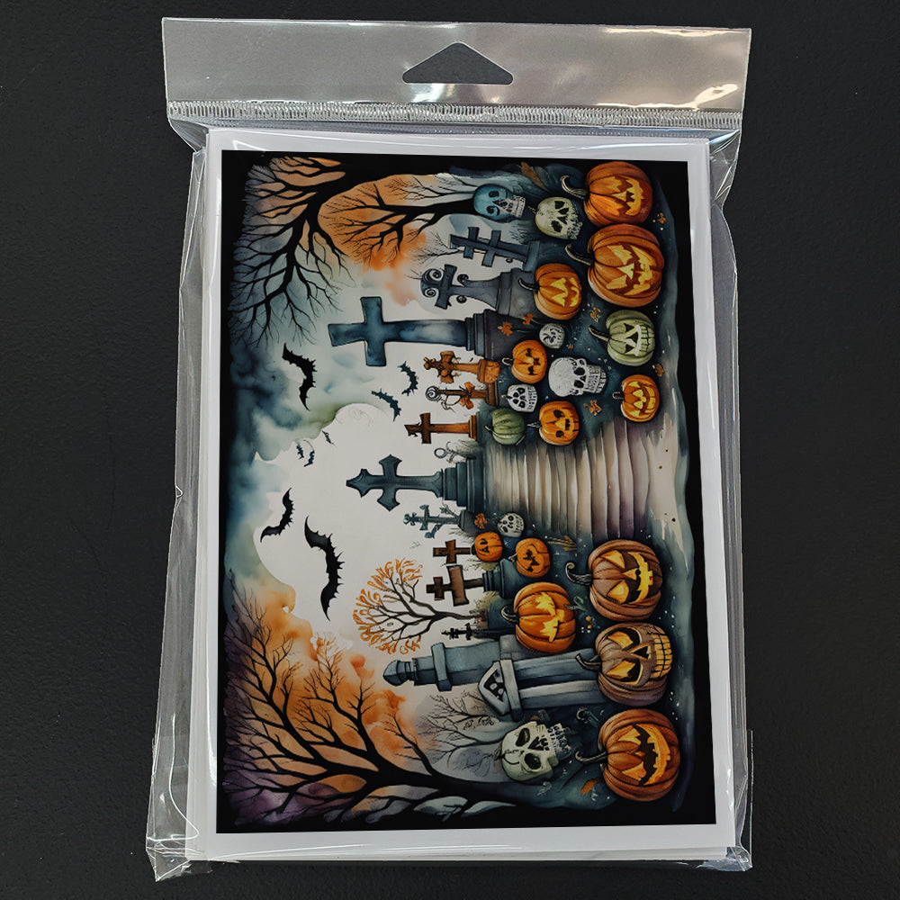 Day of the Dead Spooky Halloween Greeting Cards Pack of 8