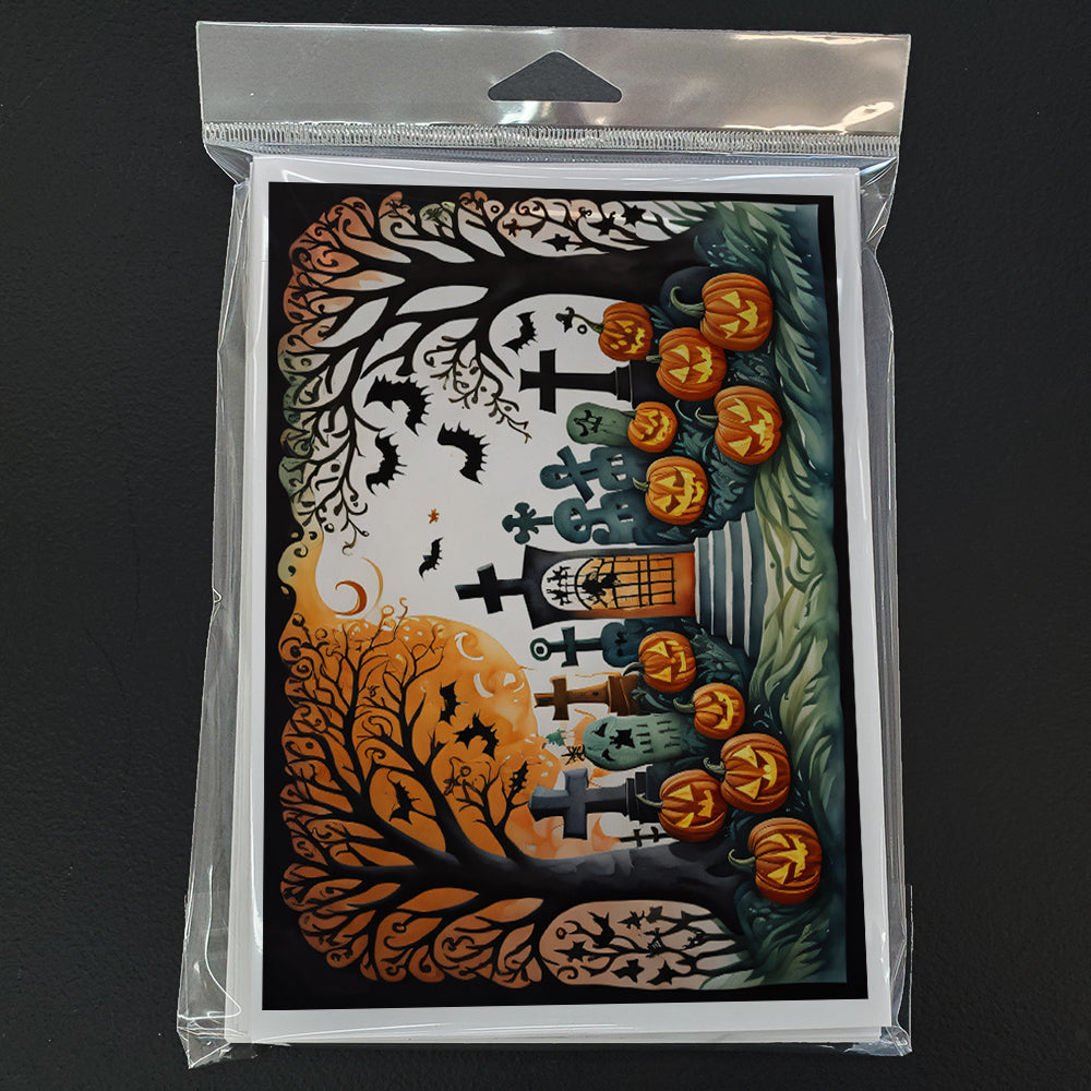 Papel Picado Skeletons Spooky Halloween Greeting Cards Pack of 8