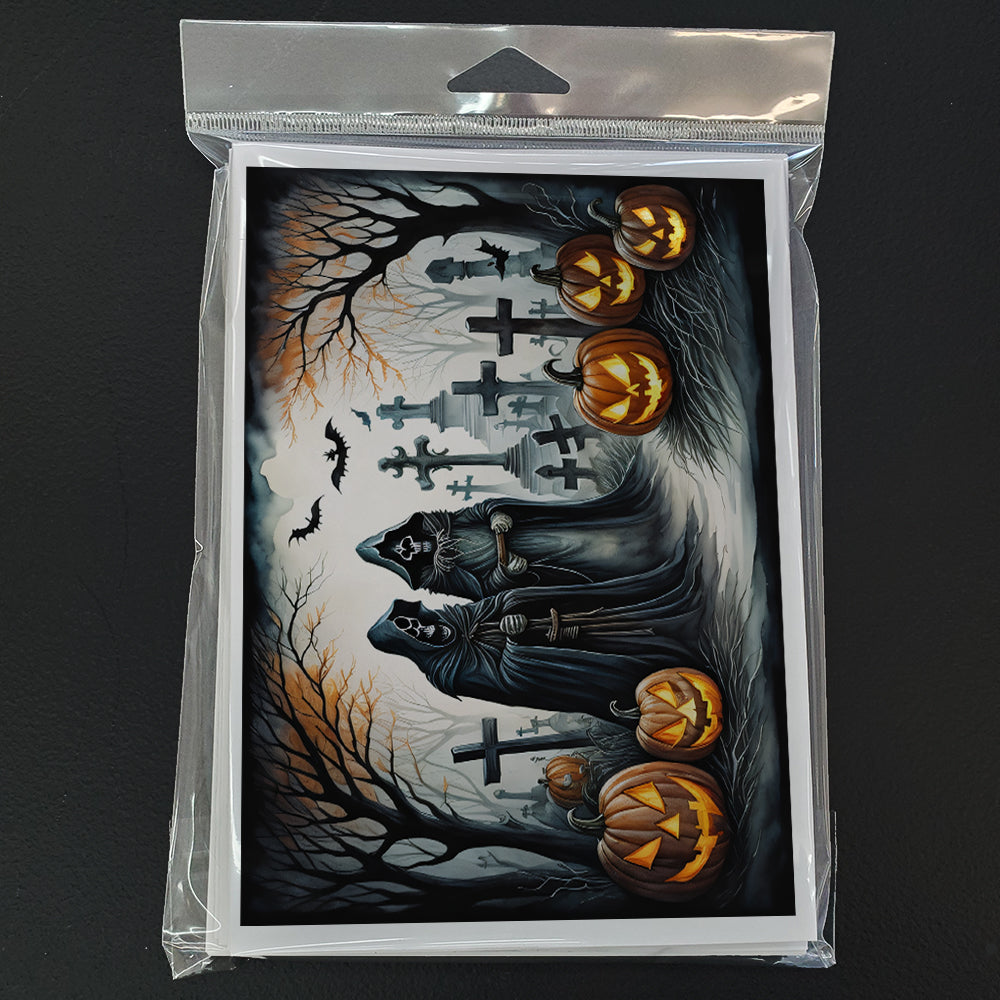 The Grim Reaper Spooky Halloween Greeting Cards Pack of 8