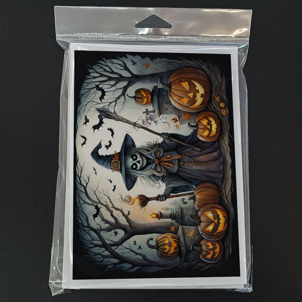 Witch Spooky Halloween Greeting Cards Pack of 8