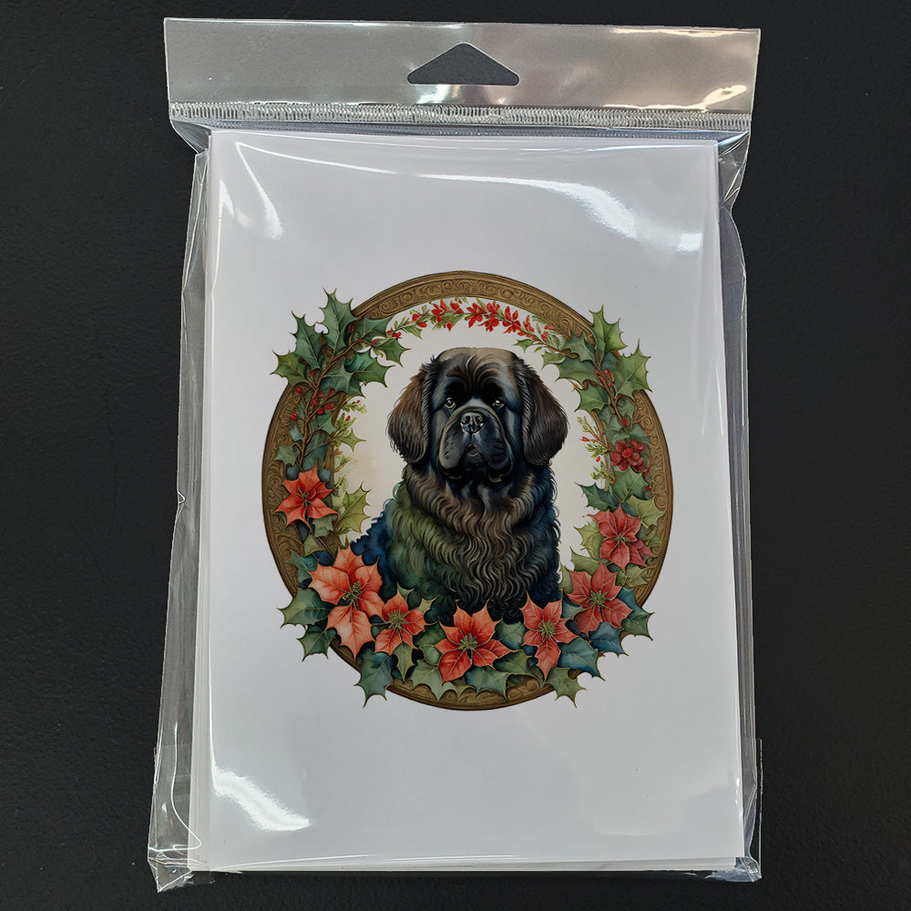 Newfoundland Christmas Flowers Greeting Cards Pack of 8