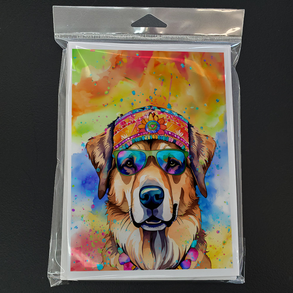 Hippie Dawg Greeting Cards Pack of 8