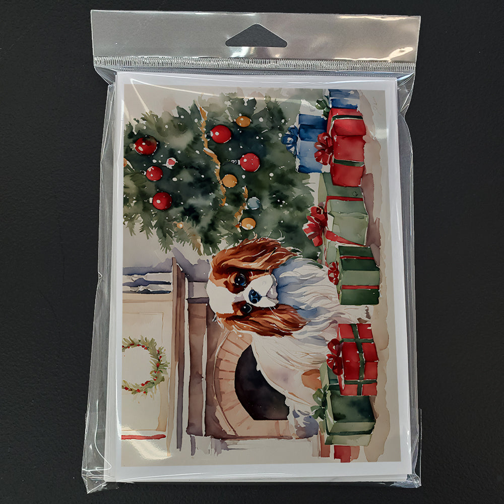 Cavalier Spaniel Cozy Christmas Greeting Cards Pack of 8