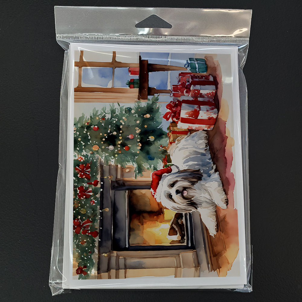 Havanese Cozy Christmas Greeting Cards Pack of 8