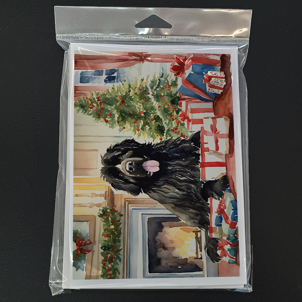 Newfoundland Cozy Christmas Greeting Cards Pack of 8