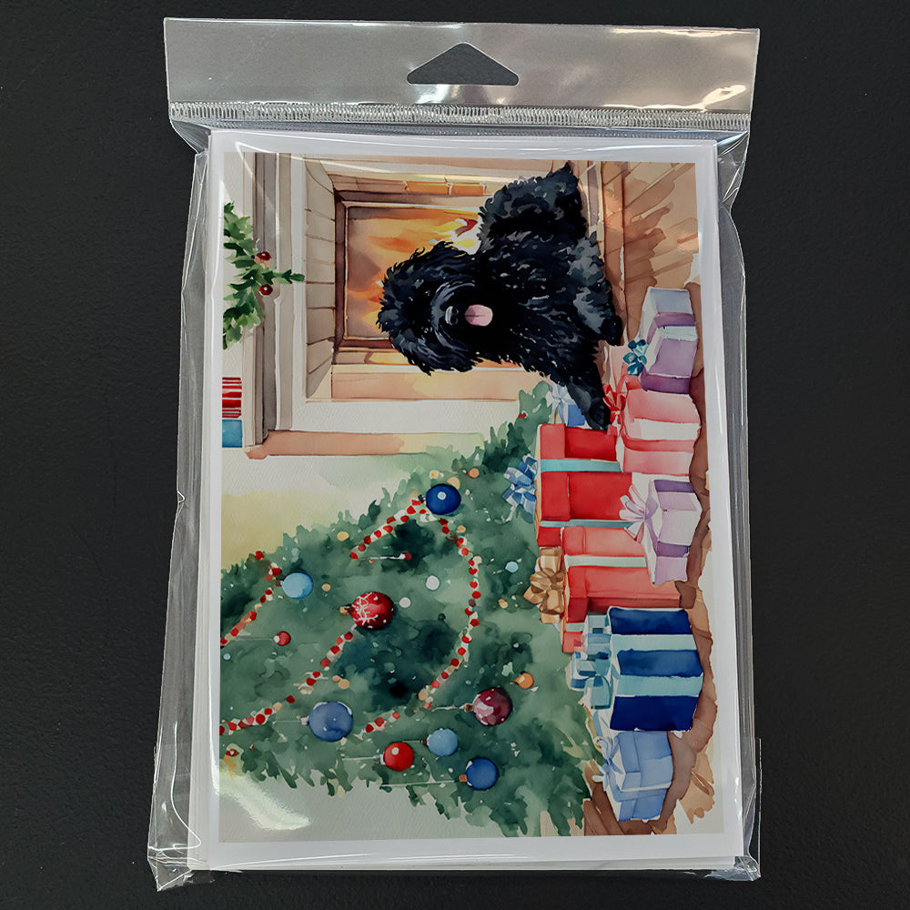 Puli Cozy Christmas Greeting Cards Pack of 8