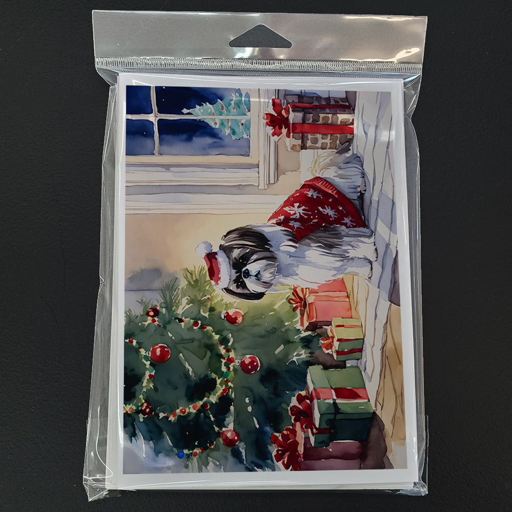 Shih Tzu Cozy Christmas Greeting Cards Pack of 8