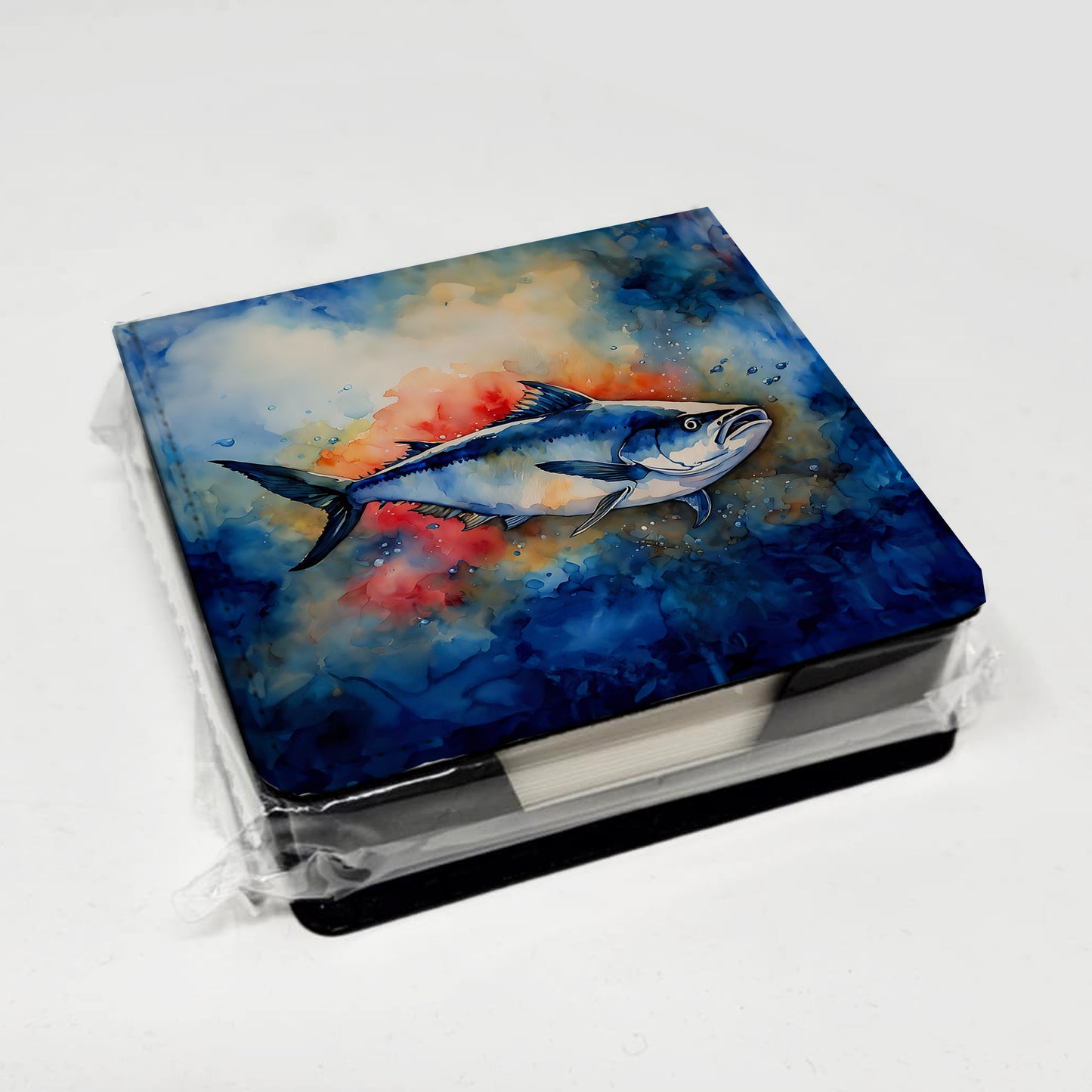 Bluefin Tuna PU Leather Note Paper Holder